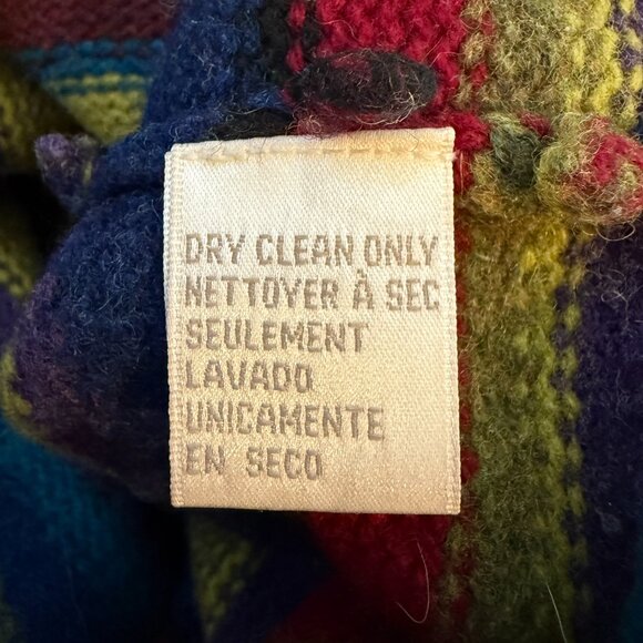 Vtg Jones New York Sport Lambswool Striped V-Neck Sweater Pullover Women's Small - Picture 11 of 11